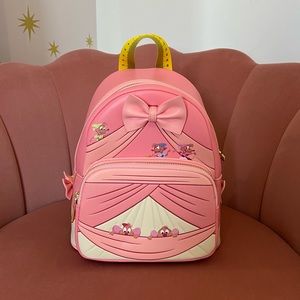 Loungefly Disney Cinderella Pink Dress Peek-a-Boo Mini Backpack - NWT
